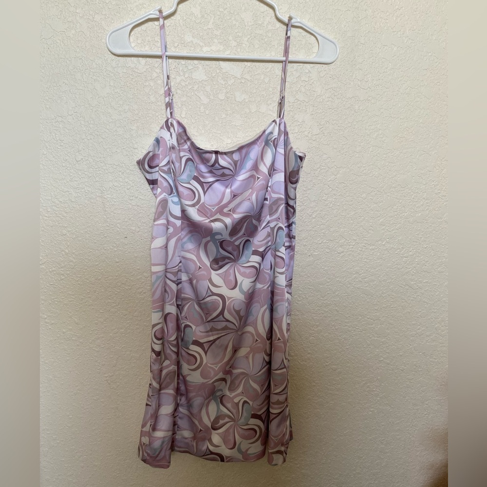 Cute satin mini dress from Aritzia!